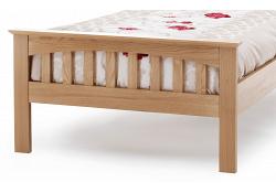 3ft Single Genuine Real Oak Wooden Bed Frame 2